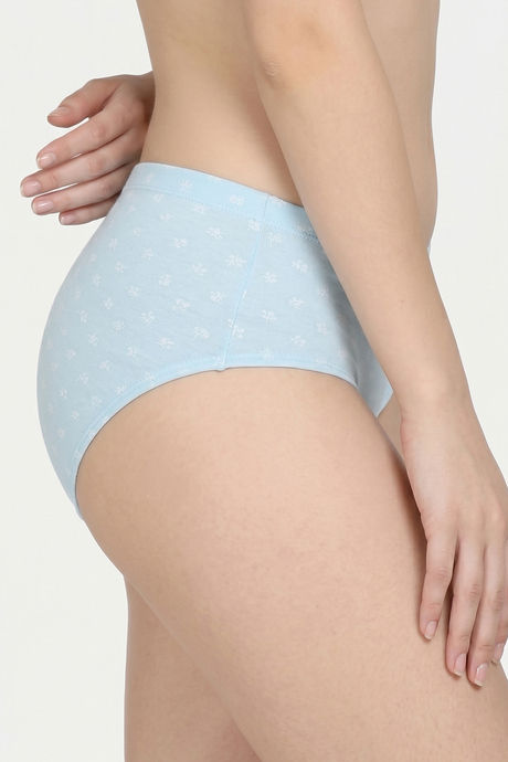 Zivame Medium Rise Full Coverage Hipster Panty (Pack of 3) -  Multicolor — image 3